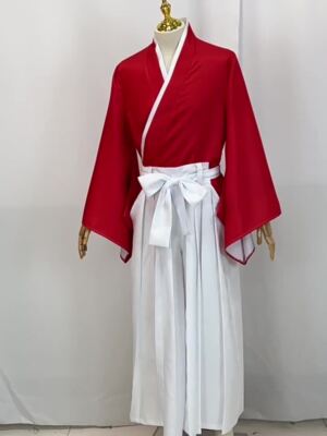 Kenshin Himura Cosplay Perücke - Orange-rot, Langer Pferdeschwanz Für Anime-Fans & Kostümpartys