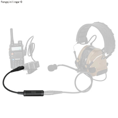 TAC-SKY Tactical Headset PTT Adapter Cable For Military To Civil