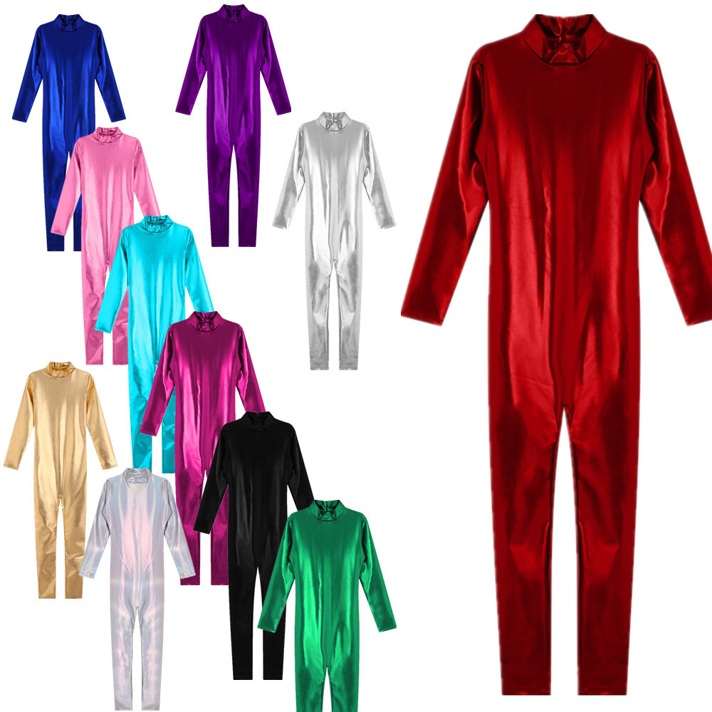 Niña Ropa Deportiva Práctica Mono Brillante Vestido Elegante Invisible Cremallera Baile Gimnasio
