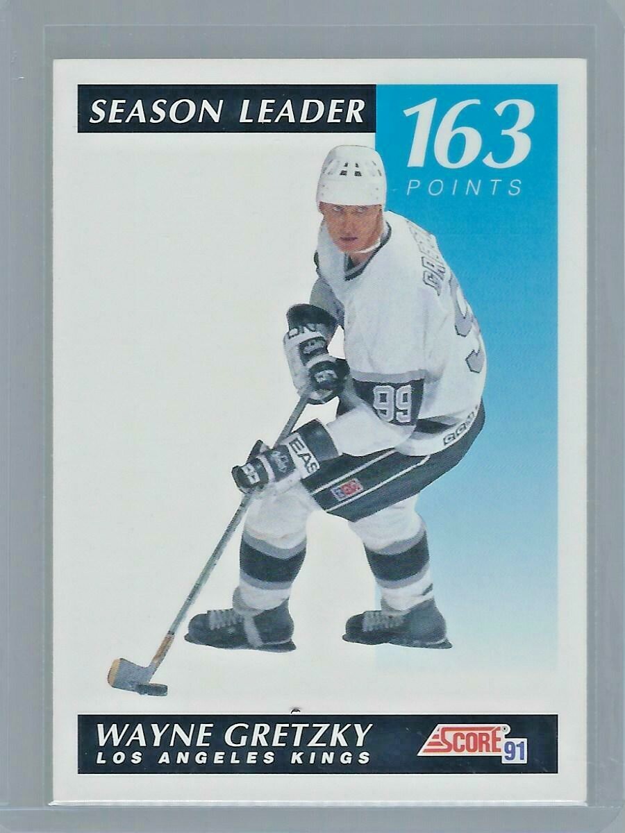 1991 Score Wayne Gretzky #296 Season Leader 163 Points - Los Angeles Kings | eBay 1991 Score Wayne Gretzky #296 Season Leader 163 Points - Los Angeles Kings | eBay