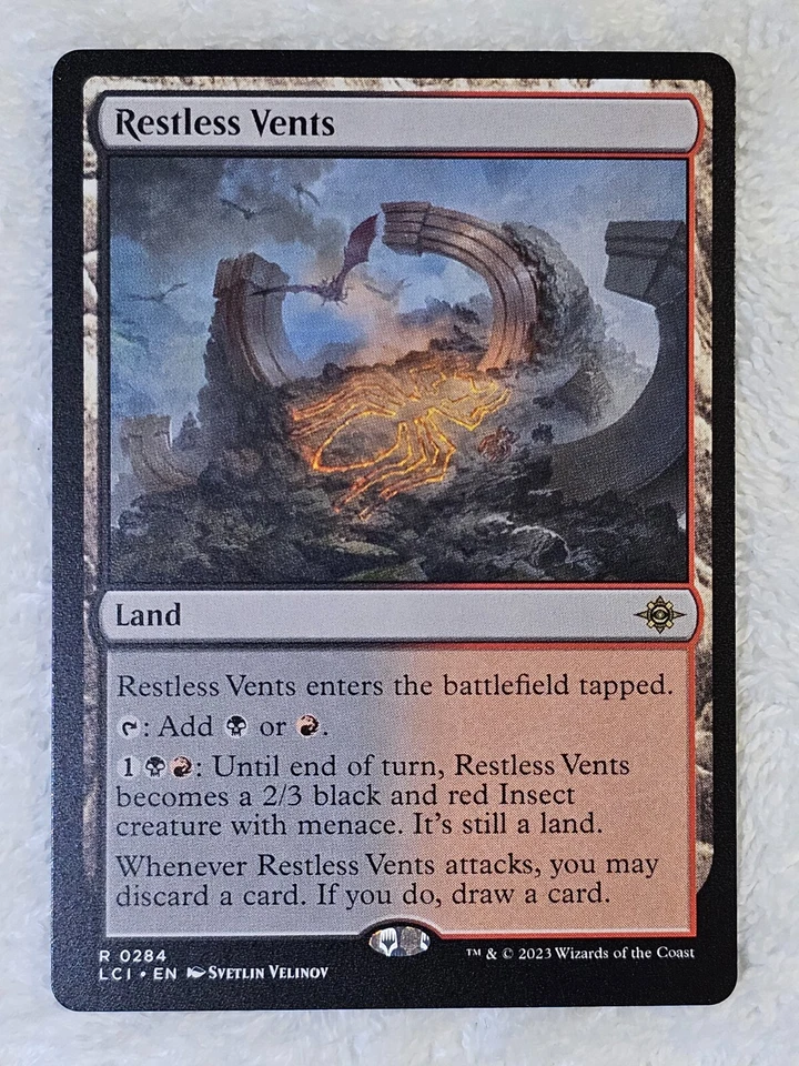 MTG Restless Vents - The Lost Caverns of Ixalan #284 Card Rare NM - Image 2 of 4