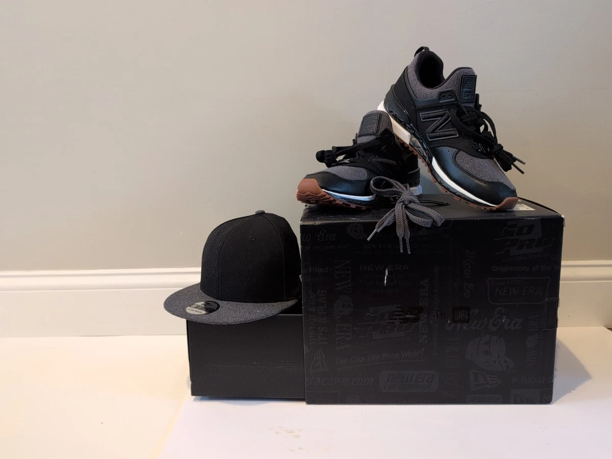 NEW BALANCE x NEW ERA MS574NE SPORT BLACK Men\'s Size 8 RARE COLLAB!! New Era X 574 Sport - Black Gum - Men main image 3