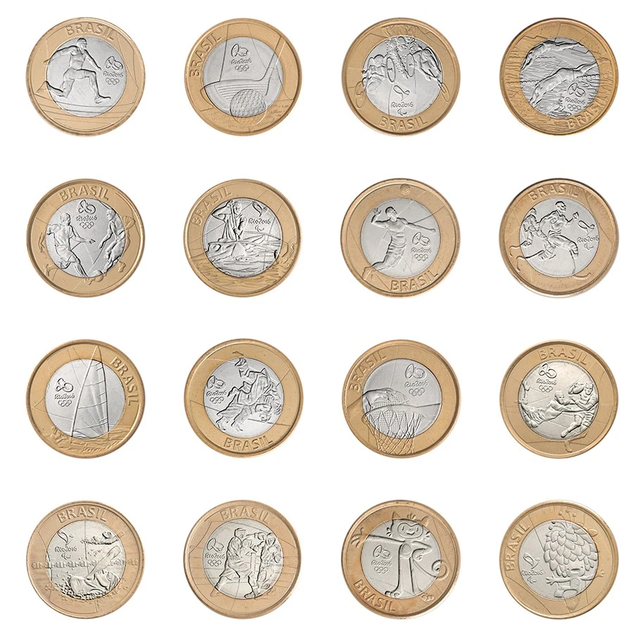 ブラジル 1レアル リオオリンピック2016 16枚セット 2016 Brazilian Coins for sale | eBay