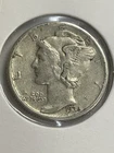 1936 Mercury dime, 90% silver, Extra Fine Cond., By REEDERSONG