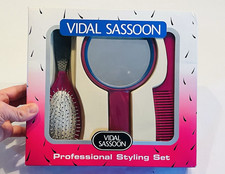 Vintage Vidal Sassoon Styling Set New in Box 1993 Brush Comb Mirror 1990s SH1