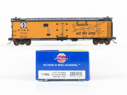Búnker de hielo Athearn RTR 11569 SFRD Santa Fe 50' escala N #37318 desgastado  | Condition: Used