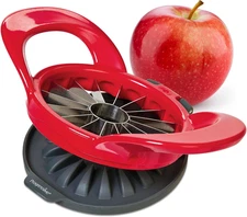 Prepworks Dishwasher Safe Apple Slicer and Corer – 16-Slice Thin Apple Cutter wi