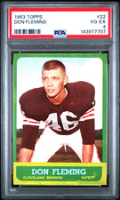 1963 TOPPS 22 DON FLEMING (RC) PSA 4 - VG-EX, LOW POP