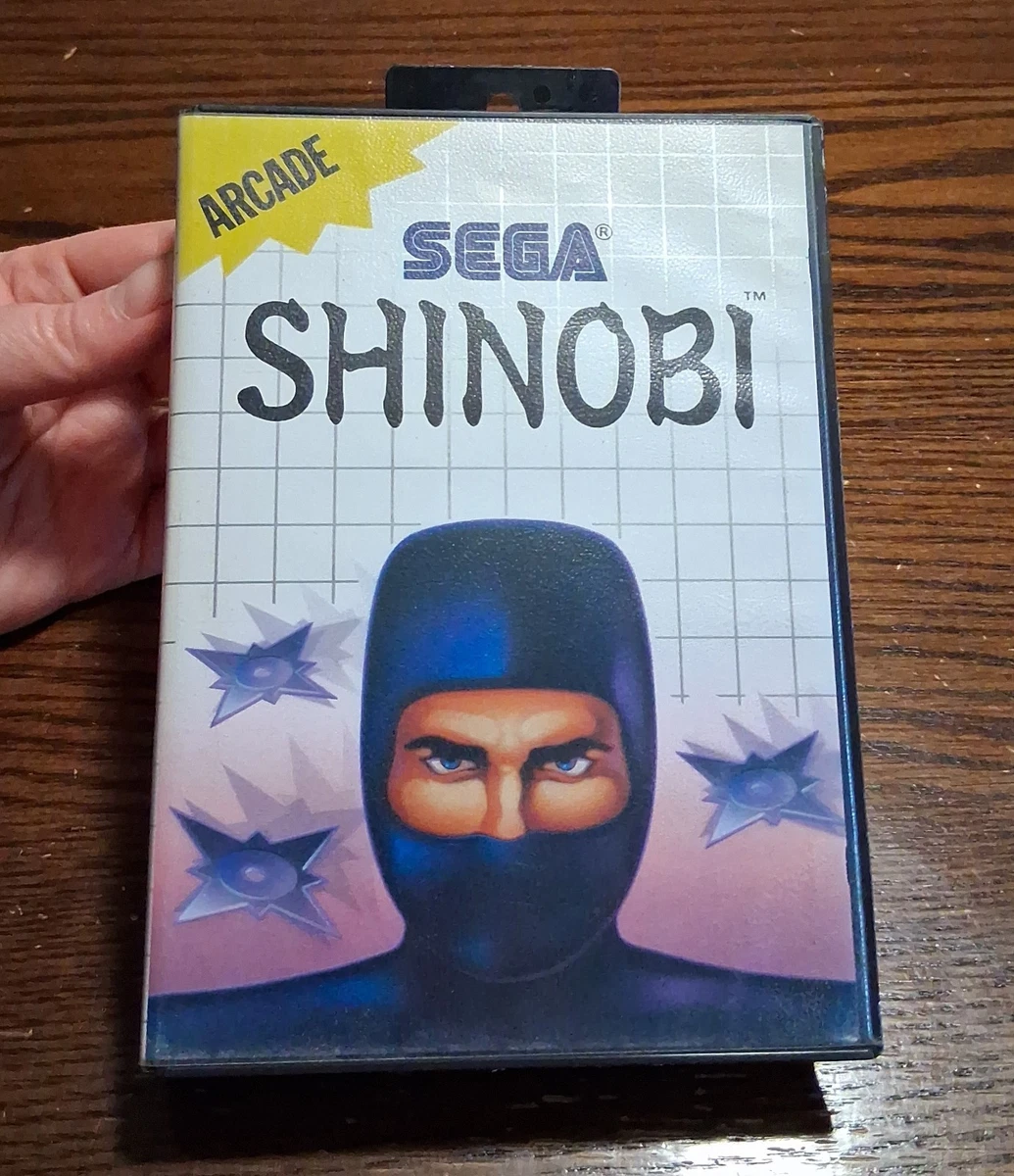 Jeu Shinobi Sur Sega Master System - Boîte Et Notice - Très Bon état
