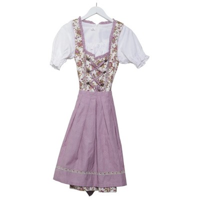 Gaudi, Dirndl, Größe: 34, Lila/Weiß/Mehrfarbig, Baumwolle/Polyester, Blumen #Eeh
