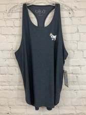 GOAT USA Women's Racer Back Lacrosse Tank Top Black S Small