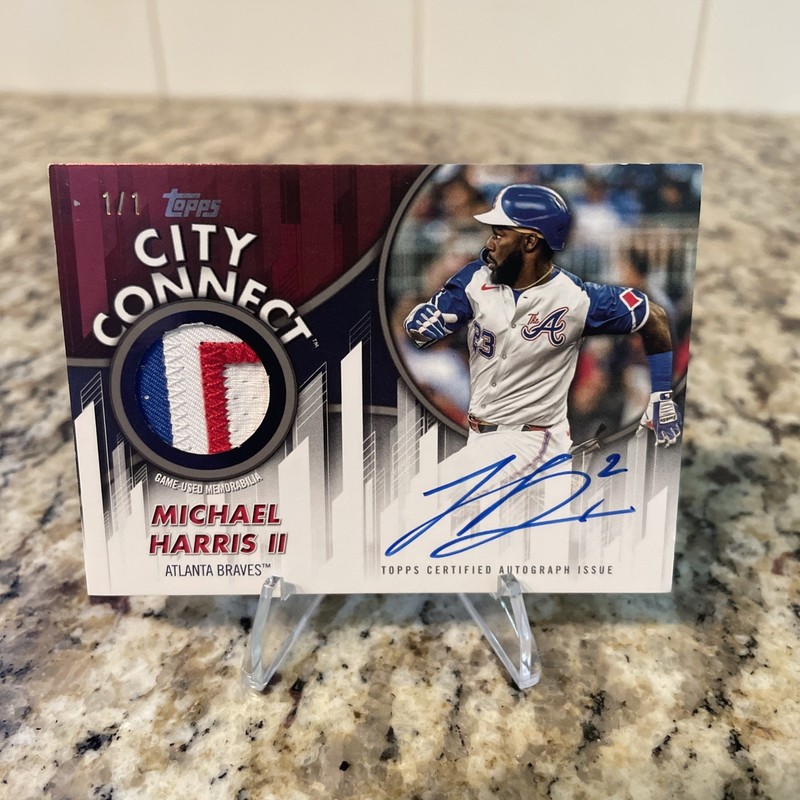 2026 Topps Series 2 Michael Harris II City Connect Auto Relic 1/1 Braves