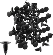 soikoi 7mm (1/4") Hole Push Clip Plastic Rivets Fastener Clips for Car Fender Bu