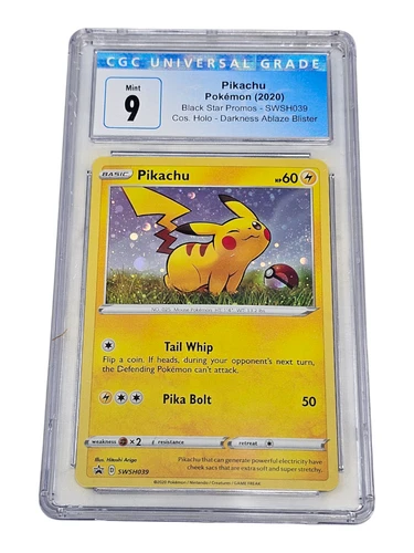Pikachu SWSH039 Black Star Promos Holo CGC 9 Mint 8073