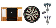 Bristle Dartboard  Oak Cabinet  Rhino Tungsten Darts  Raven Steel Set