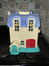 Casa delle bambole vintage Fisher Price Little People gioco porta mancante 
