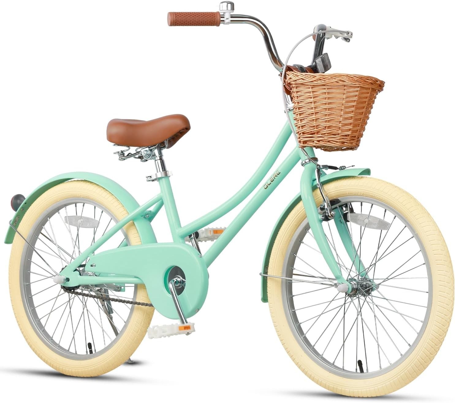 Little Molly 12-20 inch Kids Retro Cruiser Bike for 2-13 Year Old with Basket