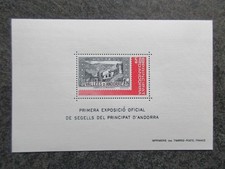 ANDORRE timbre BF N° 1 MERITXELL neuf ** en TBE lot OH404