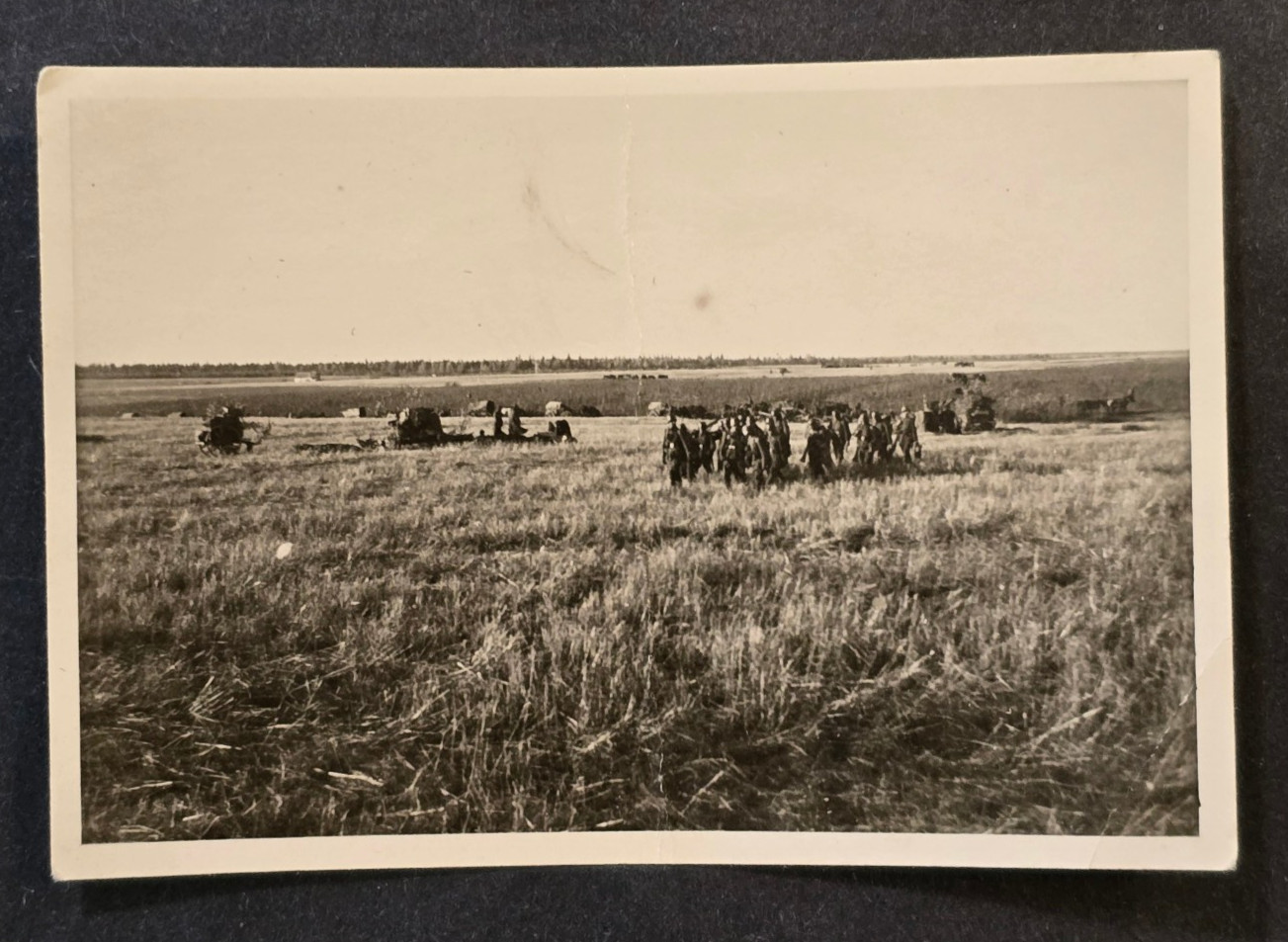 PANZERKAMPFWAGEN PANZER TANKS IN THE FIELD WWII WW2 German Military Photo