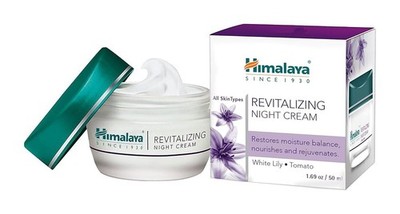 Himalaya Revitalizing Night Cream with white lily Renews repairs & hydrates 50g