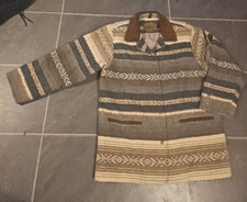 VTG WOOLRICH WOMEN'S WOOL SOUTHWESTERN AZTEC TRIBAL COAT SZ L MADE IN USA