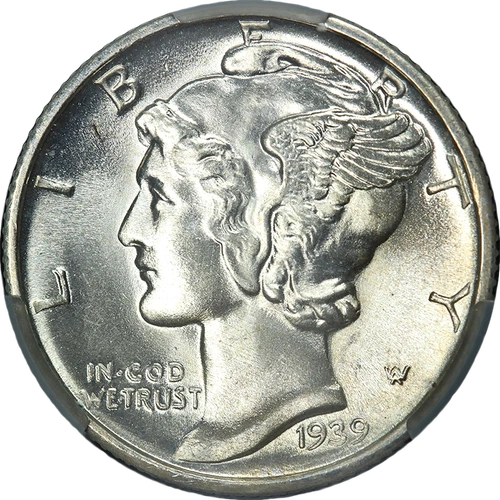 1939-D Mercury Dime WitterBrick CAC Grading MS66 FB Superb Eye Appeal
