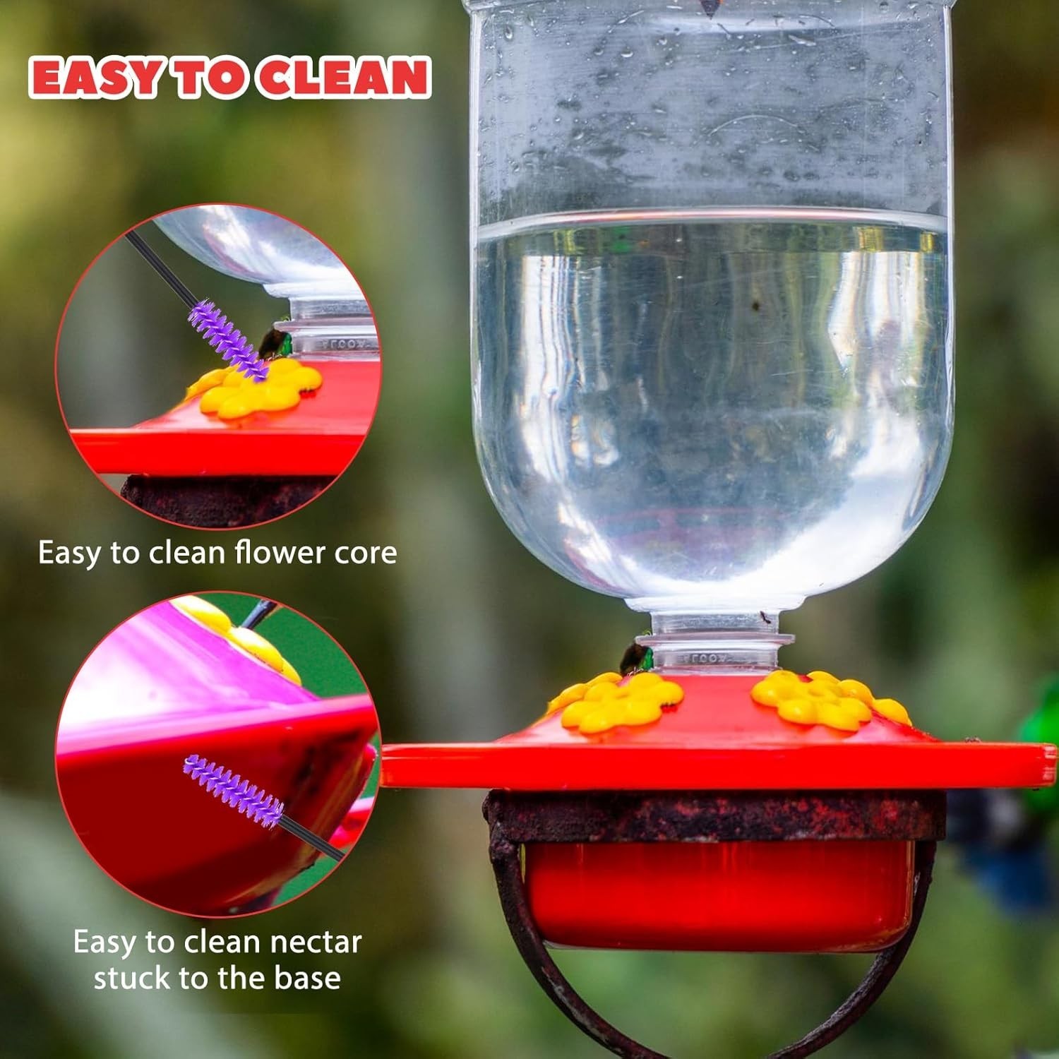 12 Pcs Hummingbird Feeder Cleaning Brushes Mini Nylon Bottle Tube Brush Set