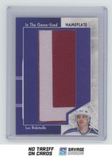 2013-14 In The Game Used Nameplate Gold Patch Luc Robitaille 1/1 #NP-286 Los