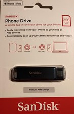 SanDisk SDIXD0N-256G-AW6ME Phone Drive 256GB USB Flash Drive for iPhone,