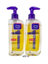 2X  Clean & Clear Essentials Foaming Facial Cleanser OIL-FREE 8oz OLD FORMULA