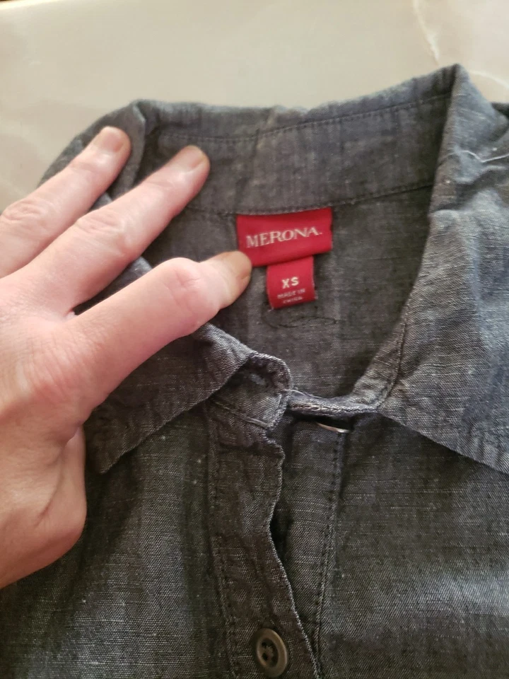 Vestido para mujer de Merona color denim talla XS Foto 2 de 3