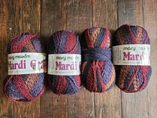 Mary Maxim Self Striping Wool Blend Yarn