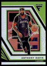 2022-23 Panini Flux Silver Prizm Anthony Davis Auto Los Angeles Lakers #6
