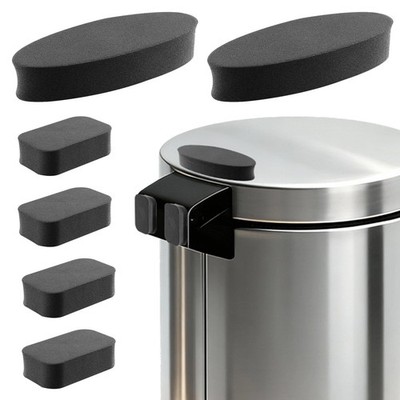 JTJEI 6 Pack Trash 2.7 inches (L) x (W) x 0.6 (H), Black