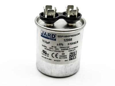 12998 MARS 10Mfd 370V Round Run Capacitor OEM 12998