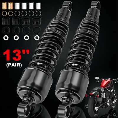 Heavy Duty Black 13'' Rear Shocks Coil Overs Suspension for Harley Sportster FXR