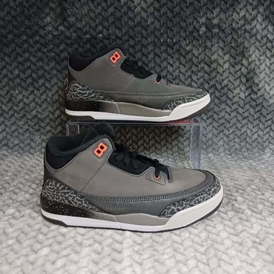 Air Jordan Pre School 3 Retro-Night Stadium Total Orange DM0966-080 Size 3Y