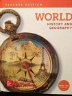 World History And Geography Teacher Edition - Hardcover - Good