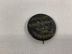 Vintage 1927 "Block N Society" Contestant Pinback Button