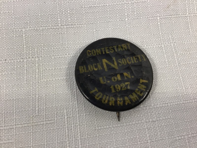 Vintage 1927 "Block N Society" Contestant Pinback Button