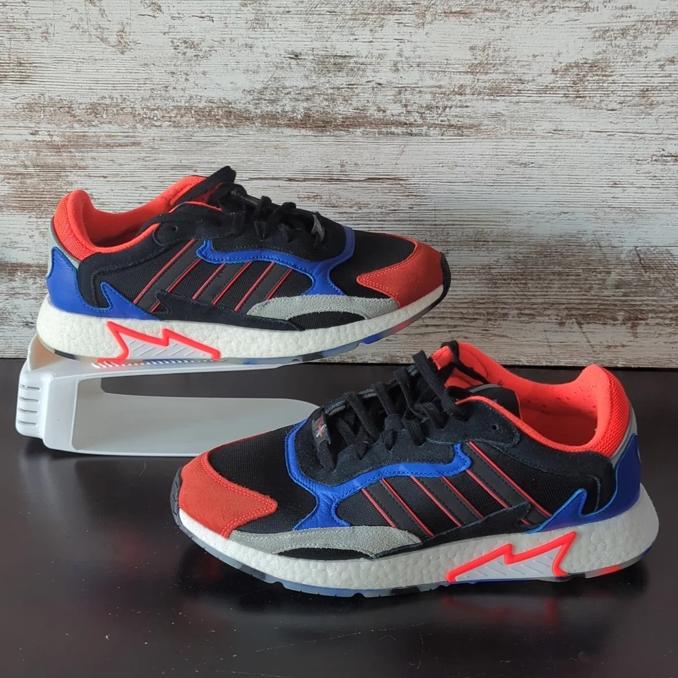 Adidas Originals Tresc Run Boost EF2825 Men's Size 12 Black/Blue/Infared Orange - Image 3 of 4