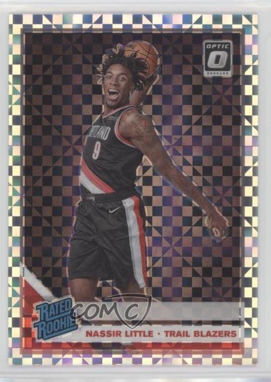 2019 Panini Donruss Optic Rated Rookie Checkerboard Prizm Nassir Little #154 t2a