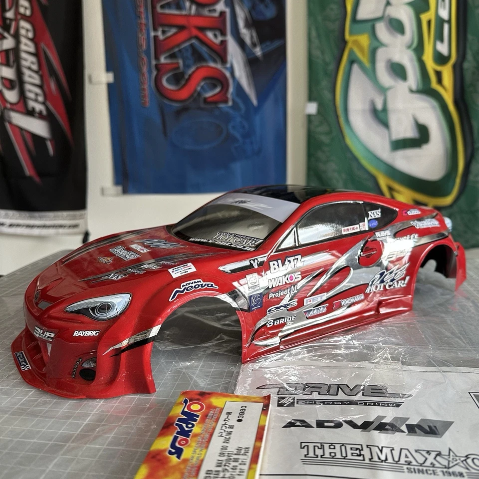 Yokomo Max Orido Toyota 86 Advan Painted RC Drift Body Shell D1GP FRS 1/10 - Image 2 of 4