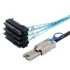 Mini SAS HD SFF-8088 to 4-Port SAS 8482 2-in-1 Server Cable, 50/100cm