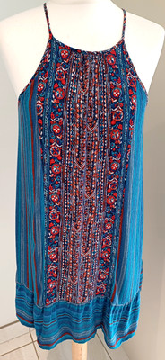 Monteau Los Angeles Rayon loose flowing sundress  size s 