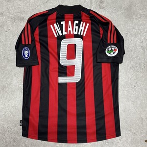 新品、未使用！ ACミラン INZAGHI 9 半袖 ユニフォーム 新品、未使用！ACミラン INZAGHI 9番 半袖 ユニフォーム - メルカリ