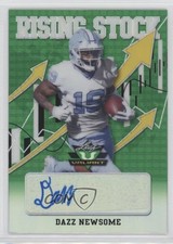 2021 Leaf Valiant Rising Stock /99 Dazz Newsome #RS-DN1 Auto 12ty