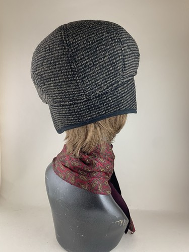 Mens Brown Tweed Flat Cap With Foldable Ear Flaps Size 59cm - Picture 11 of 24