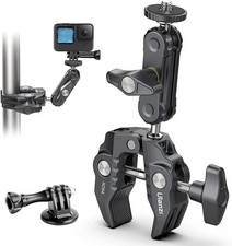 Super Clamp Camera Clamp Mount Monitor 360  Ballhead Magic Arm Double Ball Head
