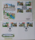 2 x 1984 STUART & ROYAL MAIL FDCS - URBAN RENEWAL - CITY OF DURHAM & LIVERPOOL